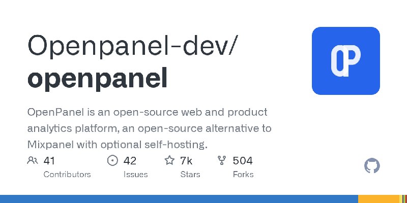 GitHub - Openpanel-dev/openpanel: OpenPanel is an open-source web and product analytics platform, an open-source alternative to…