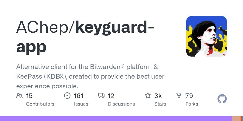 GitHub - AChep/keyguard-app: Alternative client for the Bitwarden® platform & KeePass (KDBX), created to provide the best user…
