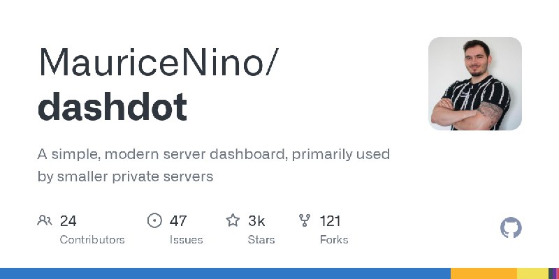 GitHub - MauriceNino/dashdot: A simple, modern server dashboard, primarily used by smaller private servers