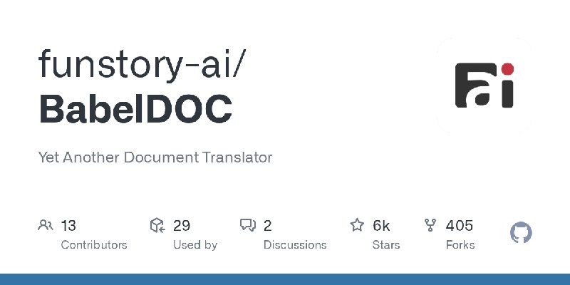 GitHub - funstory-ai/BabelDOC: Yet Another Document Translator