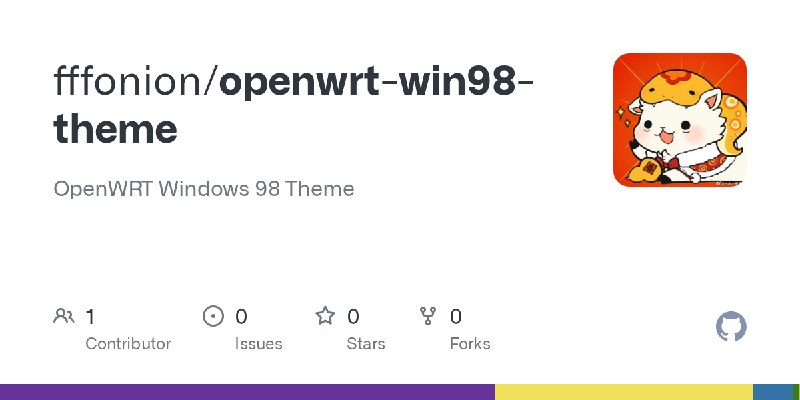 GitHub - fffonion/openwrt-win98-theme: OpenWRT Windows 98 Theme