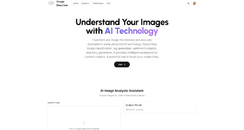 Image Describer X - 免费AI图像描述工具，让每张图片都能说话