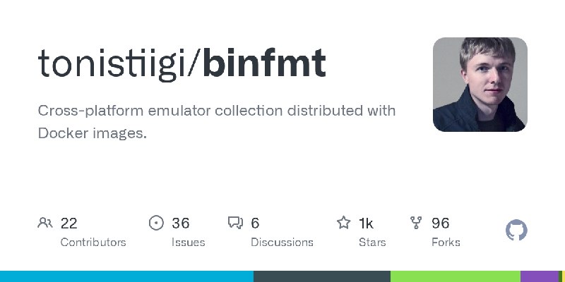 GitHub - tonistiigi/binfmt: Cross-platform emulator collection distributed with Docker images.