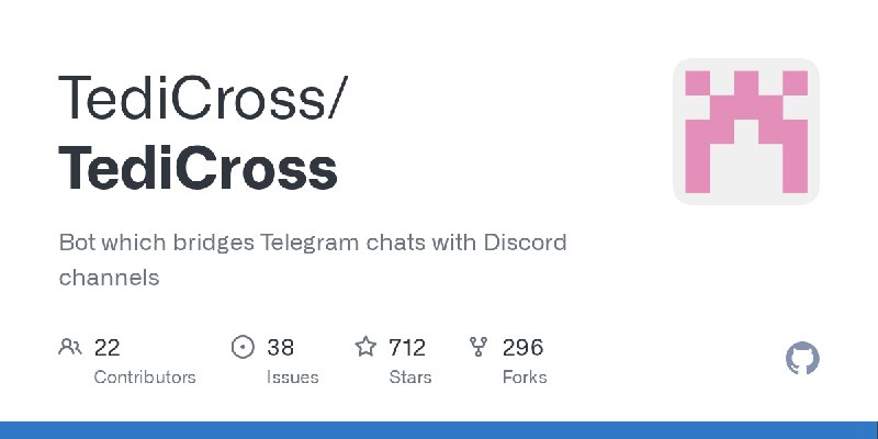 GitHub - TediCross/TediCross: Bot which bridges Telegram chats with Discord channels
