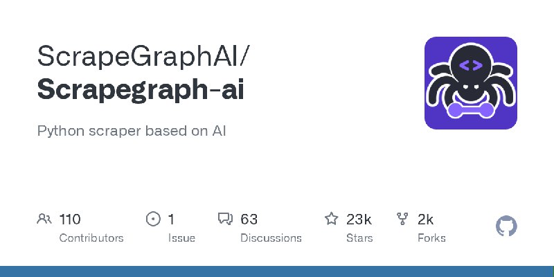 GitHub - ScrapeGraphAI/Scrapegraph-ai: Python scraper based on AI