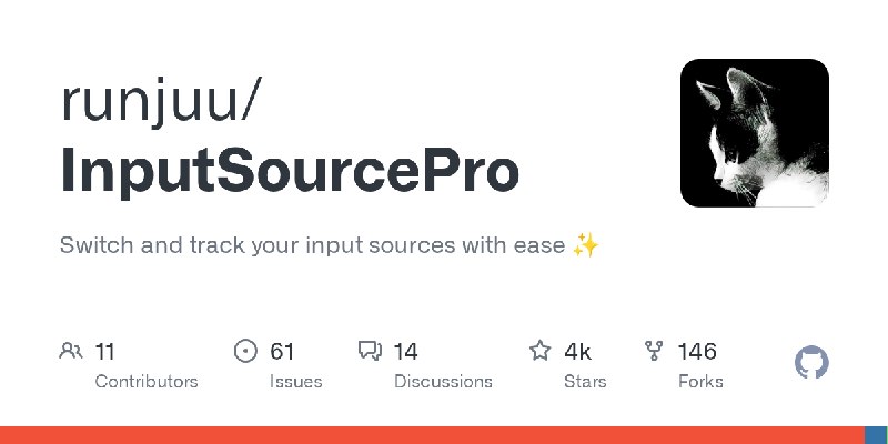 GitHub - runjuu/InputSourcePro: Switch and track your input sources with ease ✨