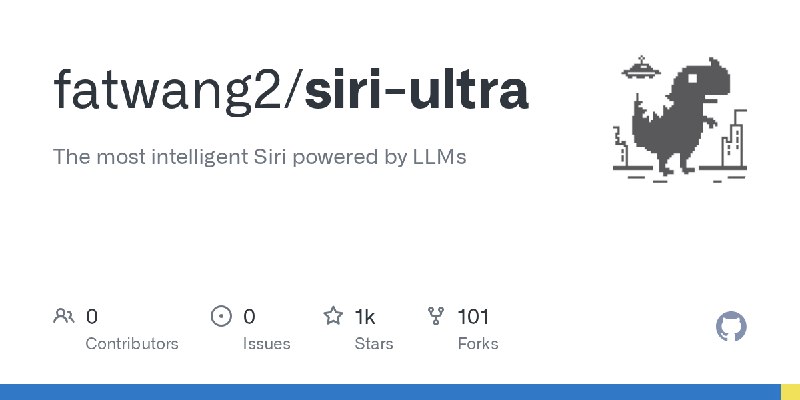 GitHub - fatwang2/siri-ultra: The most intelligent Siri powered by LLMs