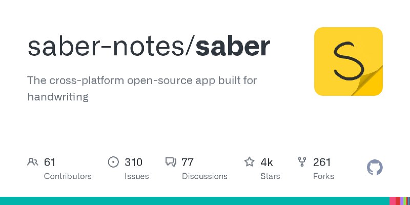 GitHub - saber-notes/saber: The cross-platform open-source app built for handwriting
