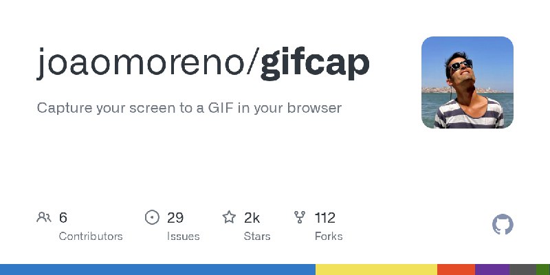 GitHub - joaomoreno/gifcap: Capture your screen to a GIF in your browser