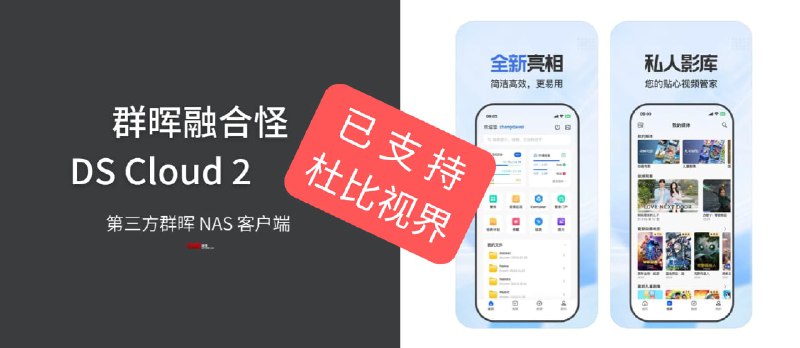 从800元二手群晖到杜比视界：程序员自研 App 的进化史｜缝合怪 DS Cloud 有更新 - 小众软件