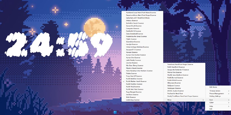 GitHub - vladelaina/Catime: 💌A tiny (995KB) but mighty timer in **pure C** ! — almost no memory usage!❤️‍🔥 Supports clock, countdown…