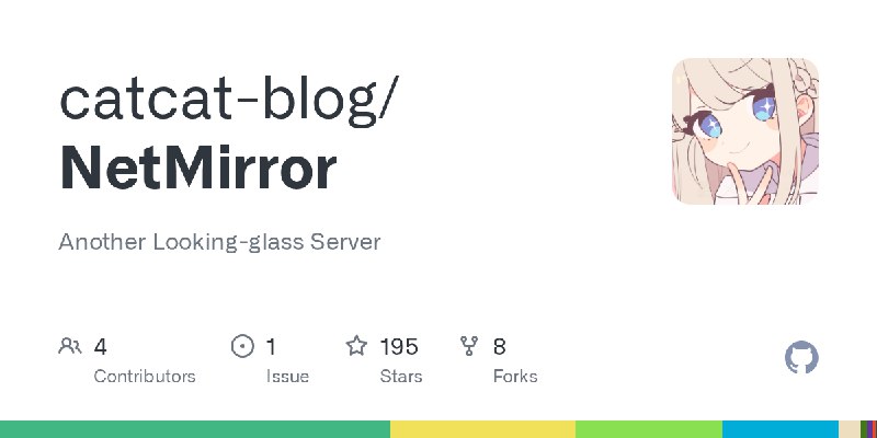 GitHub - catcat-blog/NetMirror: Another Looking-glass Server