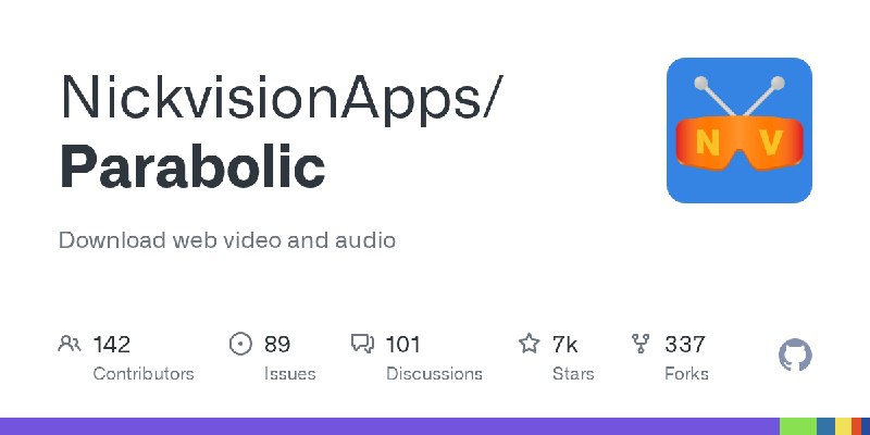 GitHub - NickvisionApps/Parabolic: Download web video and audio