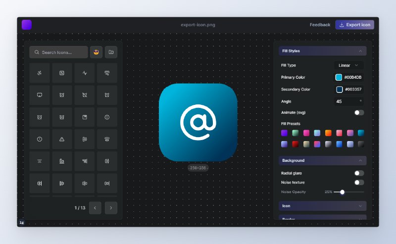 ICONCE - Generate SVG icons in seconds