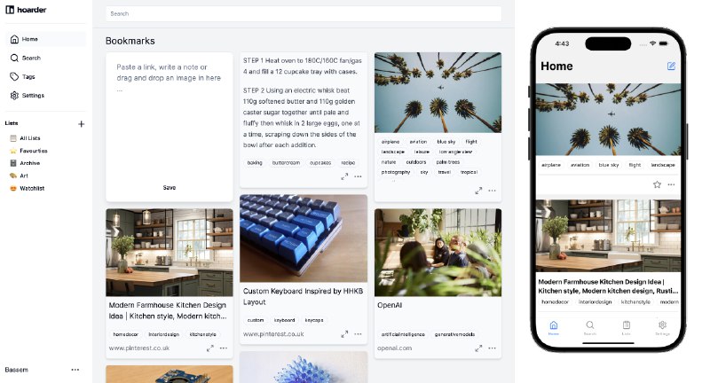 Karakeep - The Bookmark Everything App | Save, Organize & Tag with AI