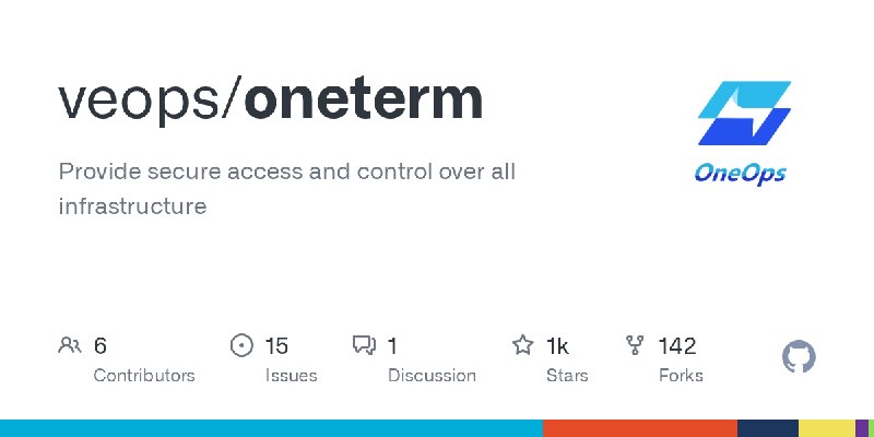 GitHub - veops/oneterm: Provide secure access and control over all infrastructure