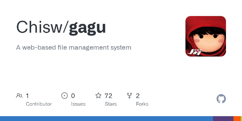 GitHub - Chisw/gagu: A web-based file management system