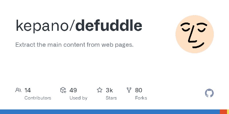 GitHub - kepano/defuddle: Extract the main content from web pages.