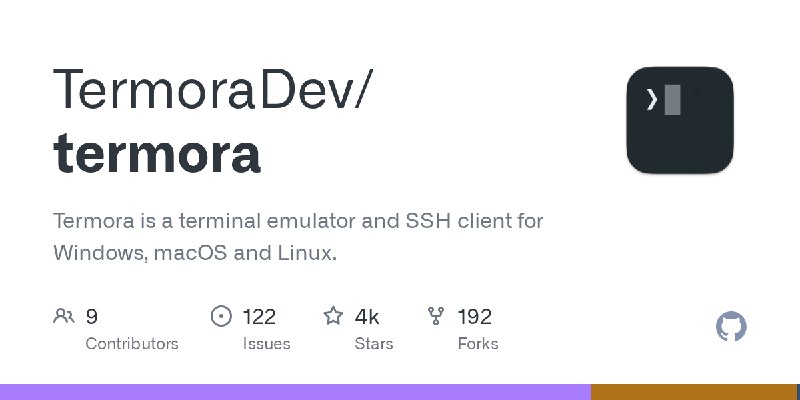 GitHub - TermoraDev/termora: Termora is a terminal emulator and SSH client for Windows, macOS and Linux.