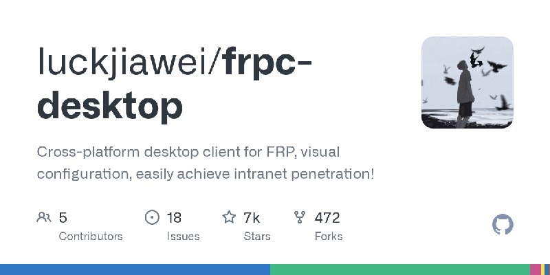 GitHub - luckjiawei/frpc-desktop: Cross-platform desktop client for FRP, visual configuration, easily achieve intranet penetration!