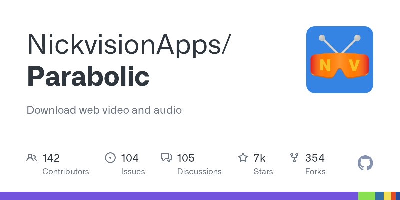 GitHub - NickvisionApps/Parabolic: Download web video and audio