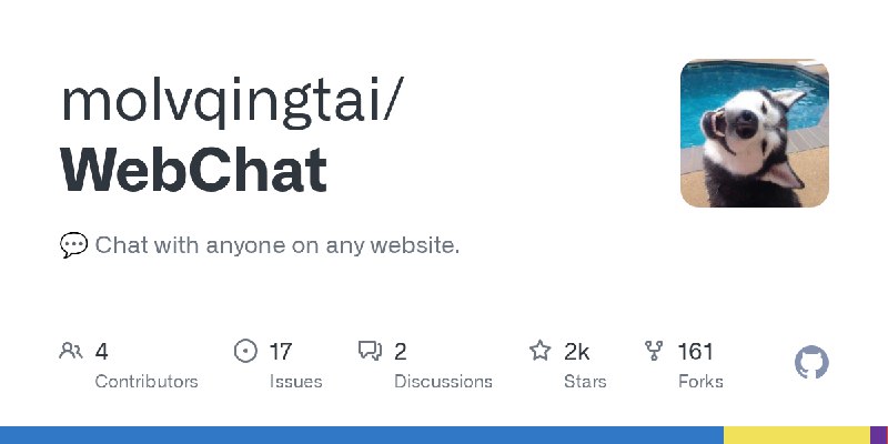 GitHub - molvqingtai/WebChat: 💬 Chat with anyone on any website.