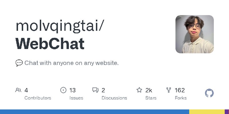 GitHub - molvqingtai/WebChat: 💬 Chat with anyone on any website.