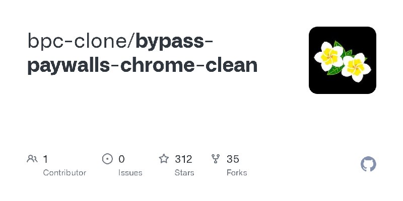 GitHub - bpc-clone/bypass-paywalls-chrome-clean