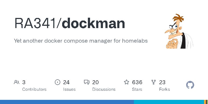 GitHub - RA341/dockman: Yet another docker compose manager for homelabs