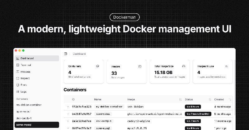 Dockerman - Modern Docker Management UI