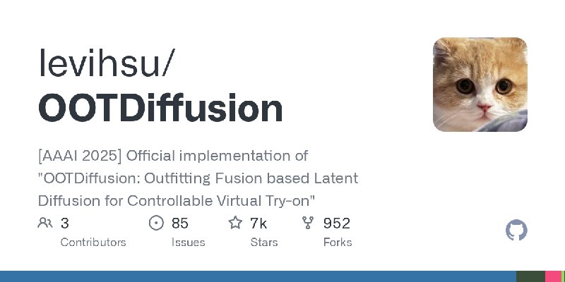 GitHub - levihsu/OOTDiffusion: [AAAI 2025] Official implementation of 
