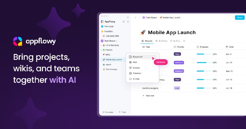 Self-Hosted AI Workspace for Enterprise Teams | AppFlowy