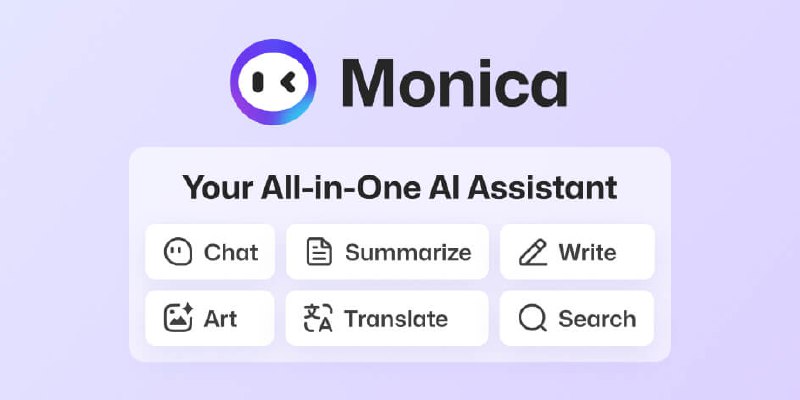 Monica - ChatGPT AI Assistant | GPT-5, Claude 4.5, Gemini 2.5, Sora 2, Nano Banana, DeepSeek, all-in-one AI tools