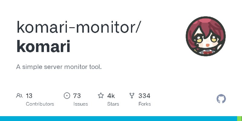 GitHub - komari-monitor/komari: A simple server monitor tool.