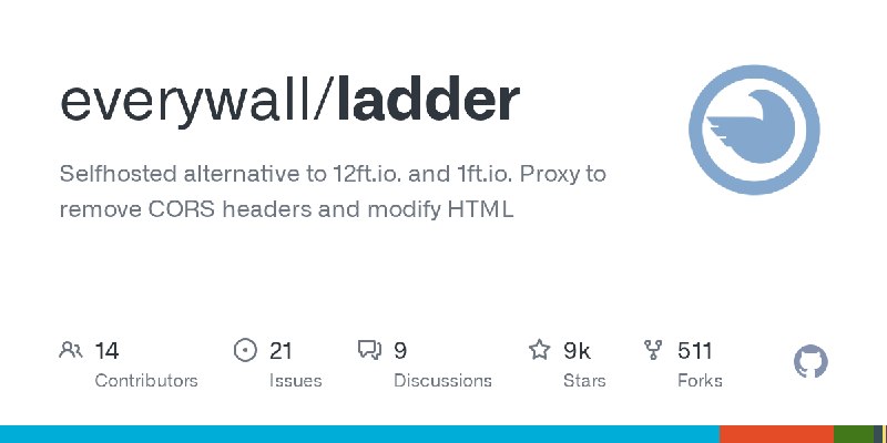 GitHub - everywall/ladder: Selfhosted alternative to 12ft.io. and 1ft.io. Proxy to remove CORS headers and modify HTML