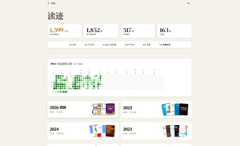 输入微信读书的 API Key，就可以获取阅读记录