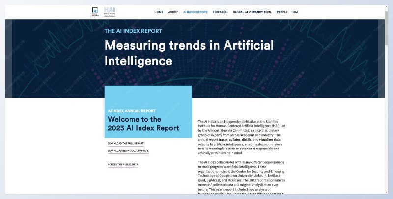 #AI 🧾斯坦福大学 AI 研究所近期发布了 2023 年人工智能指数报告📄进入网站可以下载完整报告，其网页总结了报告中最重要的是 10 点，如果你想更深入研究，可以使用 ChatPDF 进行了解1、工业界在 AI 发展中领先于学术界2、AI 进化速度太快，传统的基准测试接近性能饱和3、训练 AI 会带来大量的碳排放，但利用 AI 又能改善环境4、 AI 模型开始加速科学进步5、滥用 AI 的事件数量正在迅速增加6、美国几乎所有行业对与 AI 相关的专业技能的需求都在增长7、在过去十年中，对人工智能的私人投资首次出现同比下降8、越来越多的公司在使用 AI9、政策制定者对 AI 的兴趣正在上升10、中国公民是对 AI 产品和服务响应最积极的人群之一，其次是沙特和印度📢关注频道：@geekshare 💬加入群聊：@igeekshare📮欢迎投稿：@Geekshare_bot