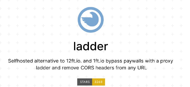 #工具 #阅读 #破解✅Ladder - 一个用于绕过各类付费文章的阅读权限的工具📄该工具是 12ft.io 和 1ft.io 这类付费墙解锁服务的自建版本，灵感来源于13ft该工具通过移除网页响应中的 CORS 头信息，并基于域名应用规则集修改响应内容，从而实现绕过订阅墙获取完整文章⚙使用2️⃣在此页面下载「ladder_windows_386.zip」并解压3️⃣打开「ladder.exe」，然后浏览器打开「