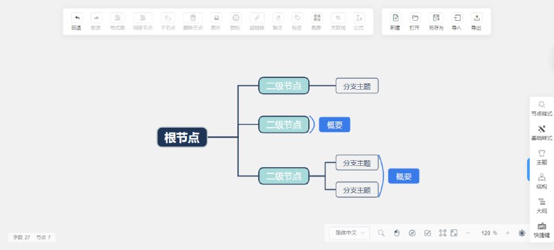 #思维导图 #web #开源 Simple mind map 在线地址 丨 GitHub 一个在线思维导图，支持逻辑结构图、思维导图、组织结构图、目录组织图、时间轴（横向、竖向）、鱼骨图等结构，功能比较完善，还可以操作本地文件，也提供有客户端，支持 Windows、Mac 及 Linux