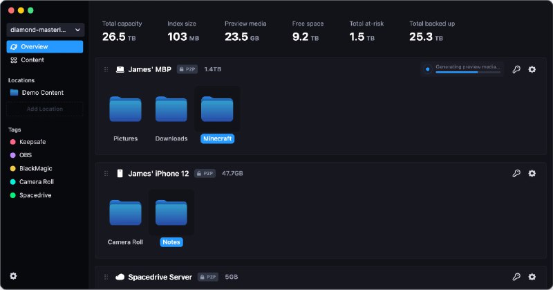 #开源 #跨平台 #工具📁Spacedrive - 一个来自未来的文件浏览器📄Spacedrive 是一个基于 Rust 的开源跨平台文件管理器，支持Windows/Linux/iOS/ Android它采用了虚拟分布式文件系统，通过一个 API 来操作访问多设备上的文件它可以管理分布在多端的文件，无论是云端还是离线硬盘，进而生成你独有的个人分布式云近期将发布可执行文件，届时本频道会第一时间通知大家📮投稿    📢频道    💬群聊