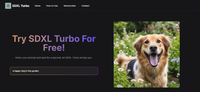 #AI #绘画 #web SDXL Turbo Stability AI 出品的绘画模型，输入 prompt 可秒出结果，这个网站可以免费体验，无需注册