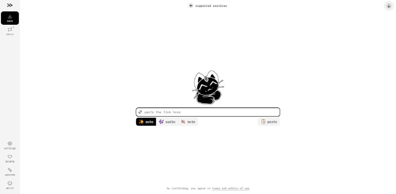 #视频 #下载 #开源 cobalt 音视频下载工具，支持 Bilibili、Instagram、TikTok、Twitter、YouTube 等平台，界面简洁，粘贴链接即可下载，设置中提供更多可选参数，无广告、无信息跟踪，完全免费，无需注册