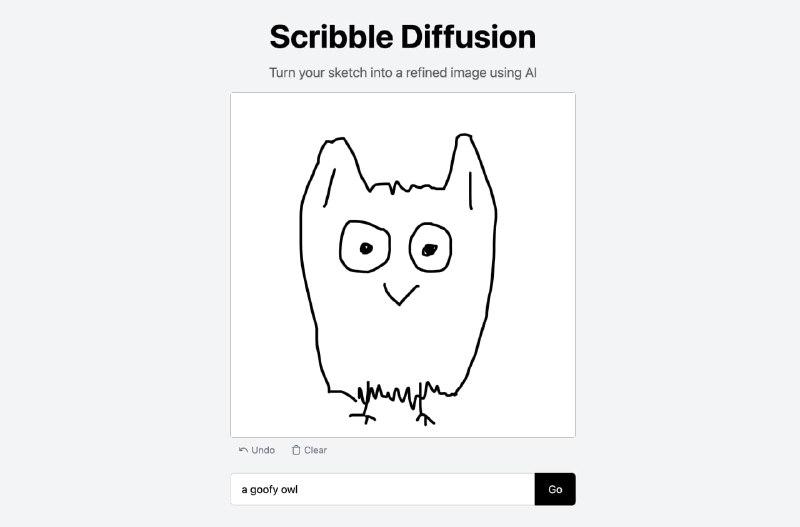 Scribble Diffusion —— 和 AI 结对画画🖌 介绍一个有趣的 AI 绘画应用 Scribble Diffusion，可以根据简单的线条轮廓佐以 prompt 生成图画👻 相比其他类似的应用，微妙的人为「参与感」让 Scribble Diffusion 更平易近人，用户似乎是在和 AI 结对而不是单纯下达指令