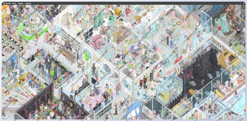 #趣站🌐Floor796 - 一个无限扩展的动画宇宙📄毛子艺术家 horpia 花了三年时间创造了「Floor796」这一动画元宇宙 ，创作目标是展示 796 层空间站的创意场景动画场景参考了许多的电影，游戏，动漫和表情包，其中大部分角色都是可点击的，点击之后可以了解关于该角色更多信息你还可以点此查看更作者如何在浏览器中绘制这些场景📮投稿    📢频道    💬群聊    🔎索引