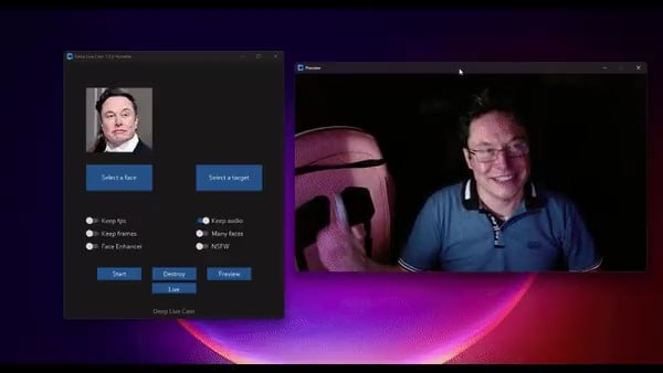 #AI #换脸 #开源 Deep Live Cam AI 换脸工具，仅需一张图片即可实现高质量的实时人脸替换，并支持视频深伪、人脸增强与多脸处理等功能，兼容多平台，适用于视频制作与动画创作等场景，完全免费