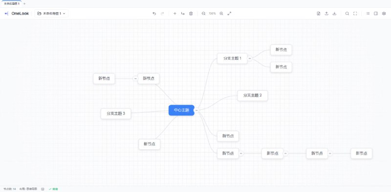 #思维导图 #开源 OneLook 一目 在线思维导图工具，界面 UI 非常精美，支持 Markdown 语法与 LaTeX 数学公式实时预览，支持无限缩放、拖拽与平滑自动居中，全键盘快捷键驱动，支持多选、框选与批量操作，支持多标签页管理，可导出为 PNG、SVG、Markdown 及专属 .olook 格式，数据完全存储于本地，免费开源，无需注册