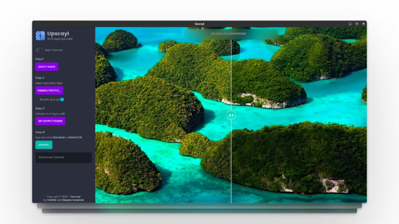 Upscayl - 免费开源的图片画质增强软件GitHub地址： 