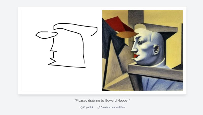 Scribble Diffusion —— 和 AI 结对画画🖌 介绍一个有趣的 AI 绘画应用 Scribble Diffusion，可以根据简单的线条轮廓佐以 prompt 生成图画👻 相比其他类似的应用，微妙的人为「参与感」让 Scribble Diffusion 更平易近人，用户似乎是在和 AI 结对而不是单纯下达指令
