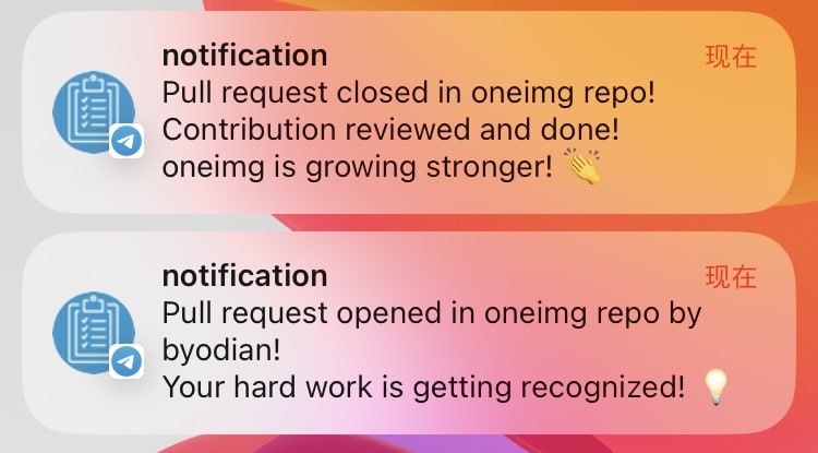 #开发 #提醒 #开源 Notifier GitHub 事件通知工具，可将 star、issue、pull request、fork 等事件通过 GitHub Webhooks、Cloudflare Worker 和 Telegram Bot 实时发送到 Telegram，方便开发人员和开源项目作者及时掌握项目动态，使用起来也很方便