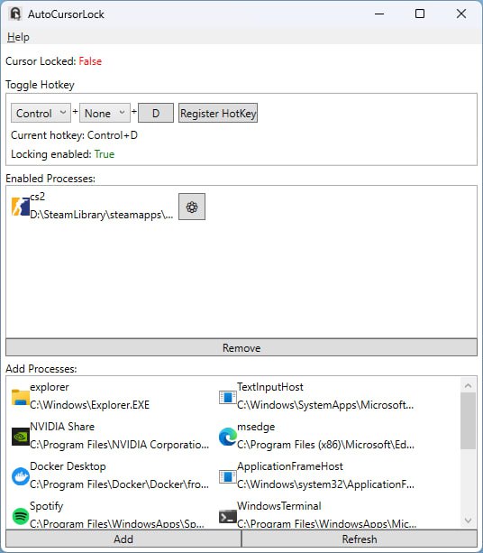 #光标 #鼠标 #开源 AutoCursorLock 鼠标光标自动锁定工具，可将光标固定在指定窗口内，防止其跳到其他显示器，适合多屏玩家使用
